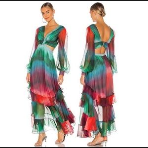 PatBO Sunset Cutout Maxi Dress Size 4